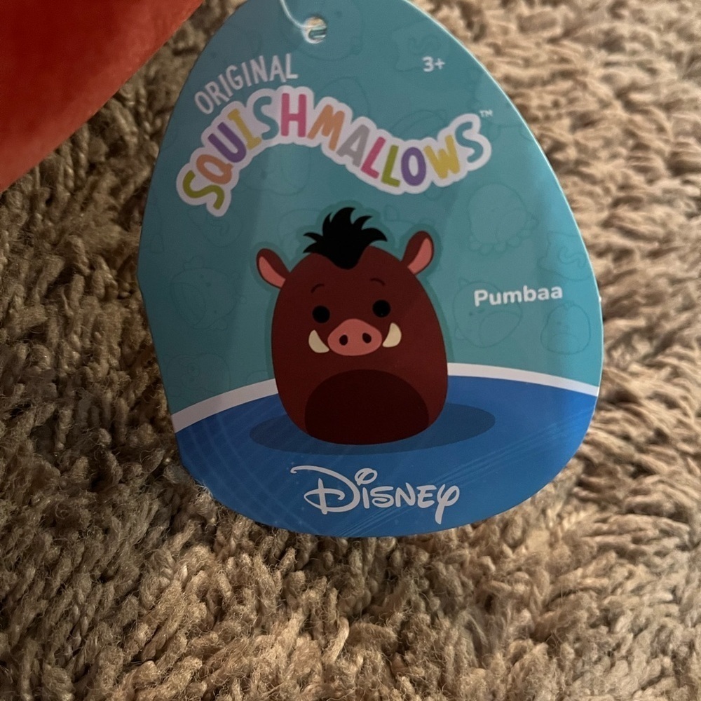 Disney Squishmallows Pumbaa Plush Toy - Brown